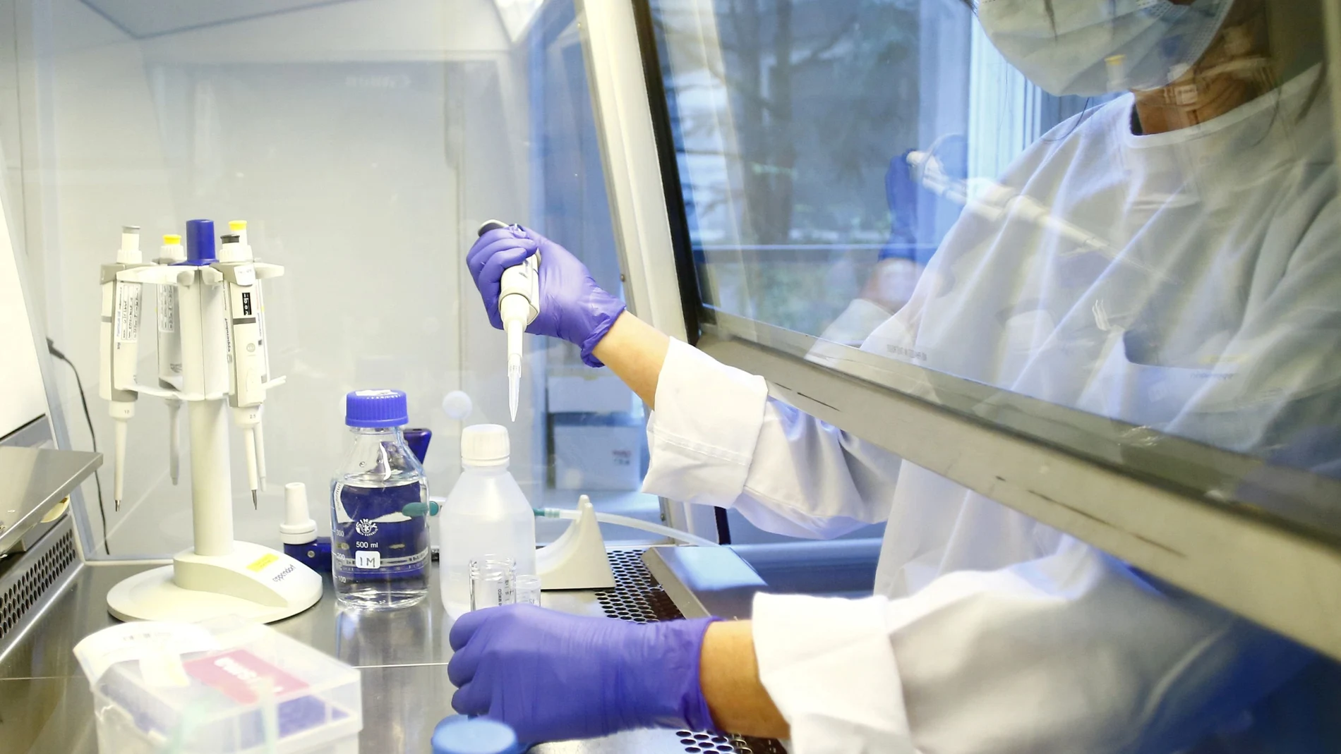Imagen de un laboratorio que trabaja en la búsqueda de una vacuna contra el coronavirus