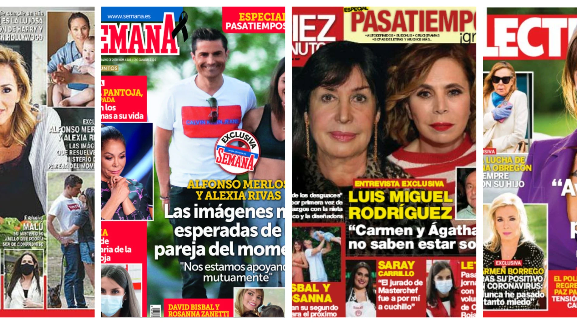 Collage portadas revistas del corazón 13 de mayo