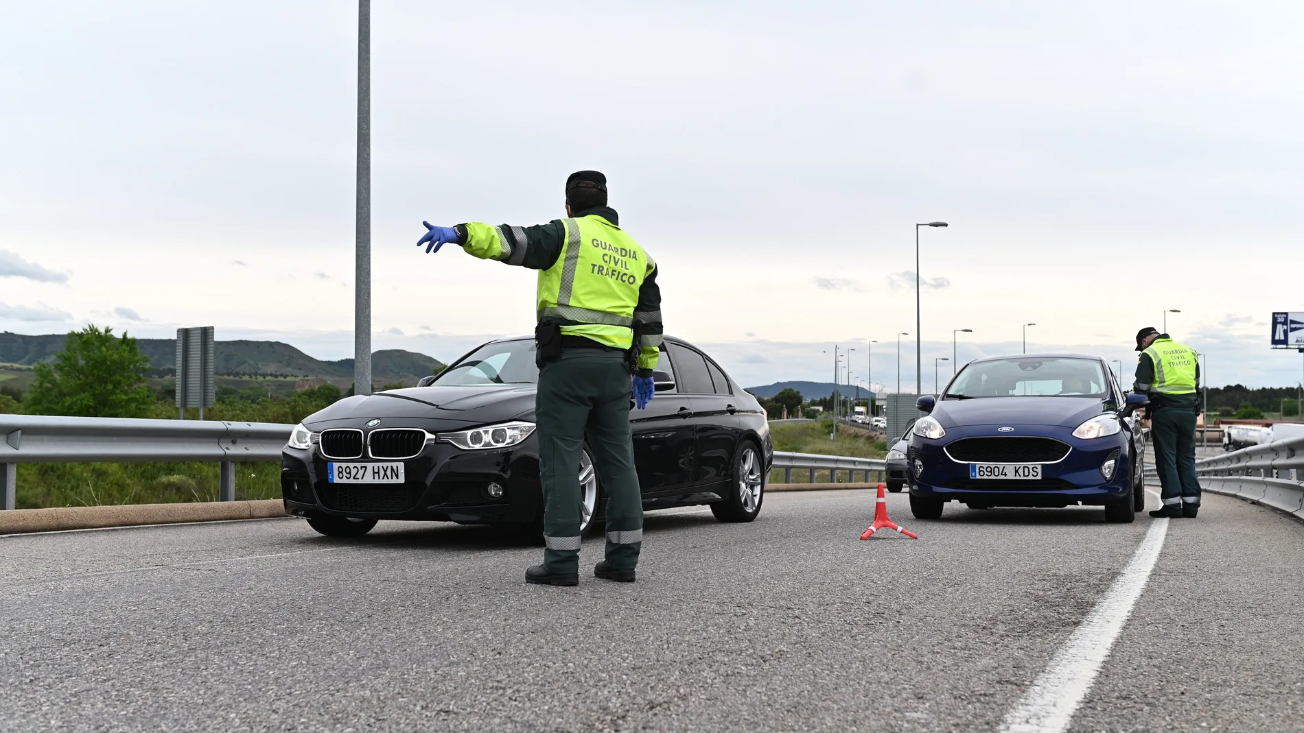 Controles de carretera con motivo del puente de San Isidro