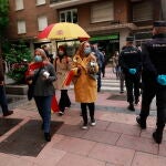 Concentracion y cacerolada en la calle Nuñez de Balboa