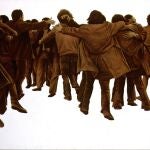 Genovés pintó "El abrazo" en 1976; en principio era un cartel para Aministía Internacional