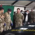 Captura del último vídeo del Isis en el que se ve a militares con mascarilla