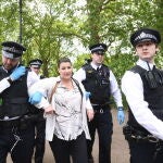 Protestas contra el confinamiento en Hyde Park