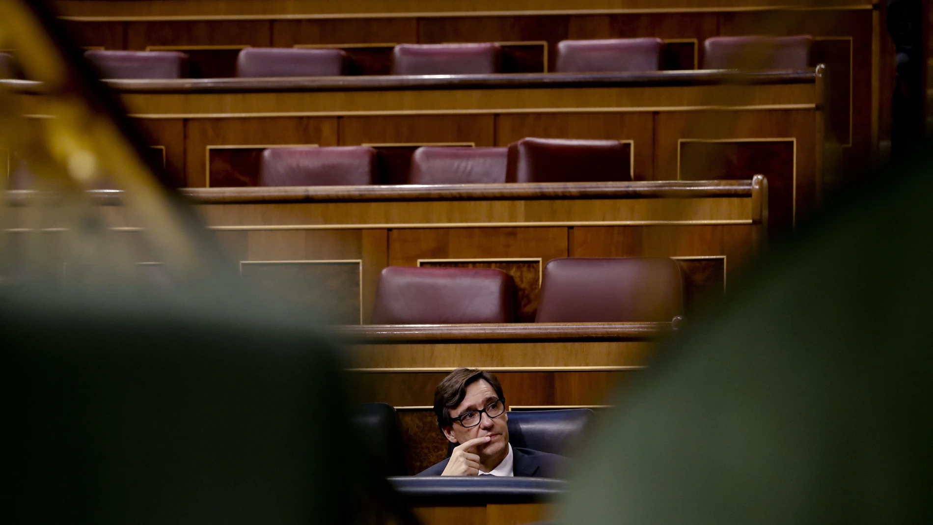 El ministro de Sanidad, Salvador Illa, en el Congreso de los Diputados