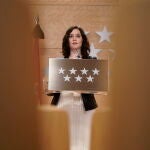 La presidenta de la Comunidad de Madrid, Isabel Díaz Ayuso, comparece en rueda de Prensa este fin de semana