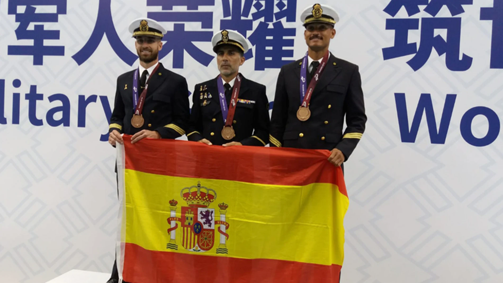 Militares españoles en los Juegos Mundiales de Wuhan