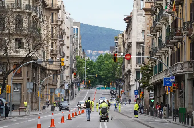 La Via Laietana de Barcelona se despide para siempre este domingo de los carriles de subida