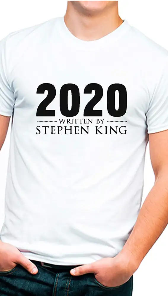 Camisetas sobre el coronavirus, con alusión a Stephen King