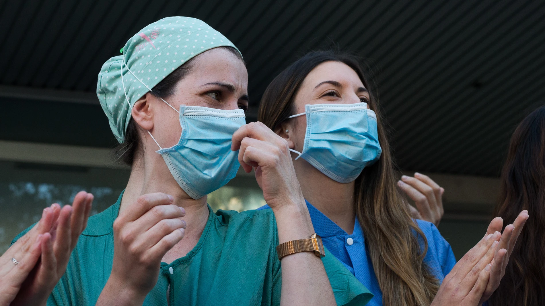 ÚLTIMO HOMENAJE A LOS SANITARIOS CELEBRADO EN EL HORPITAL FUNDACIÓN JIMÉNEZ DÍAZ DE MADRID