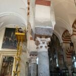 Labores de limpieza en la Mezquita-Catedral de Córdoba