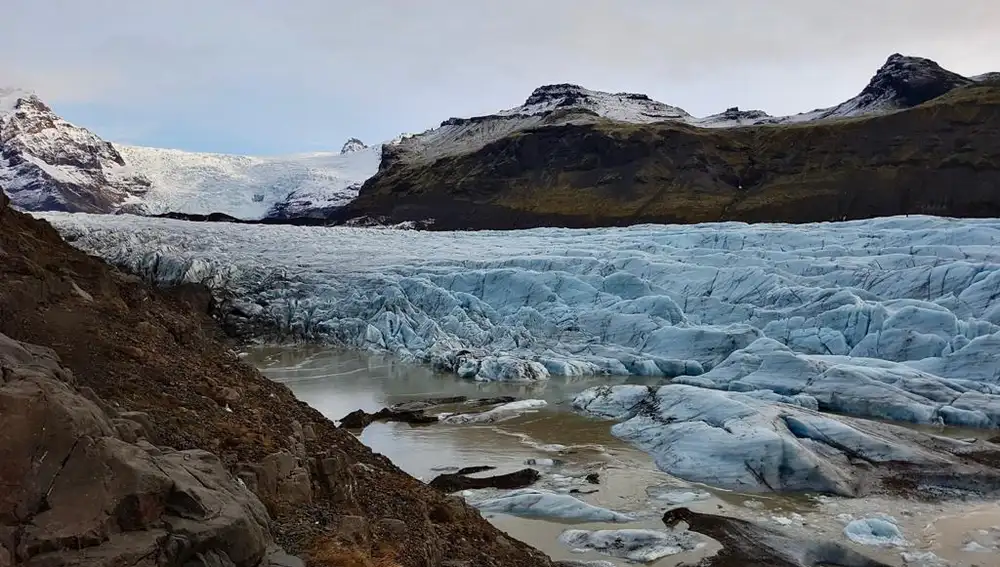 Glaciar de Vatnajökull, el más grande de Islandia.