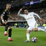 Isco, en el partido de Champions contra el Manchester City