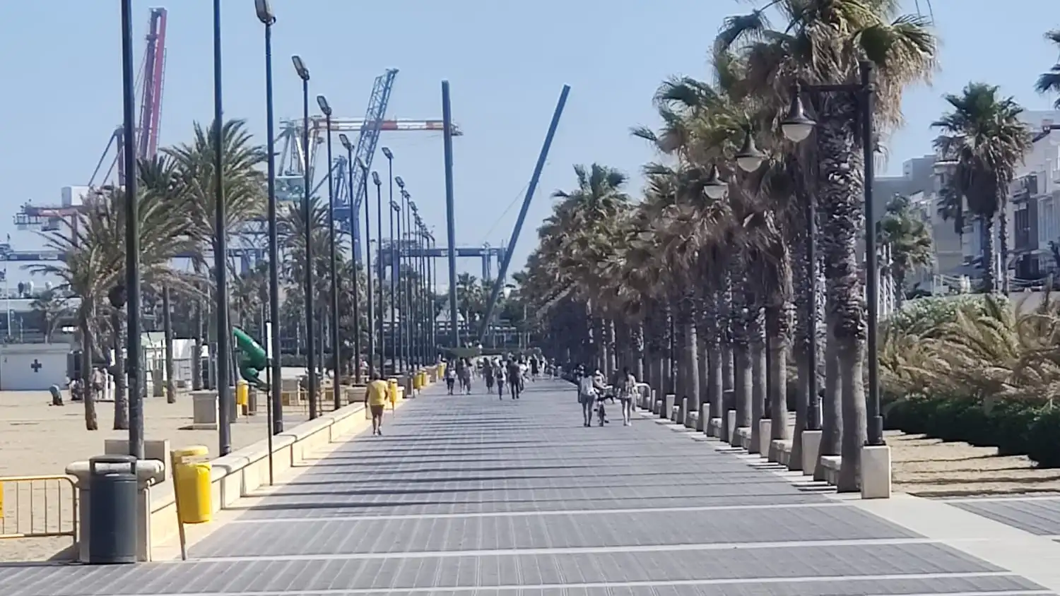 Paseo marítimo de Valencia este miércoles 20 de mayo