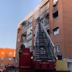 Incendio en un piso de la calle Sahara del distrito de Villaverde, Madrid. Un fallecido