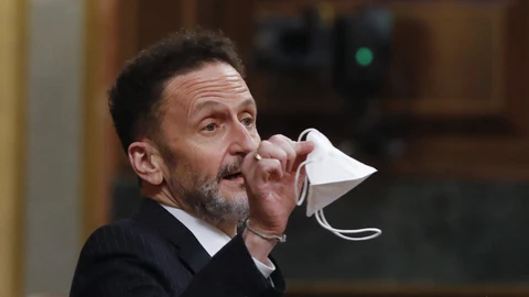 MADRID, 20/05/2020.- El portavoz de Ciudadanos, Edmundo Bal, durante su intervención en el pleno del Congreso que debate y vota este miércoles la quinta prórroga del estado de alarma. EFE/Ballesteros POOL
