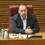 El vicepresidente segundo del Consell, Rubén Martínez Dalmau, durante su comparecencia en Les Corts