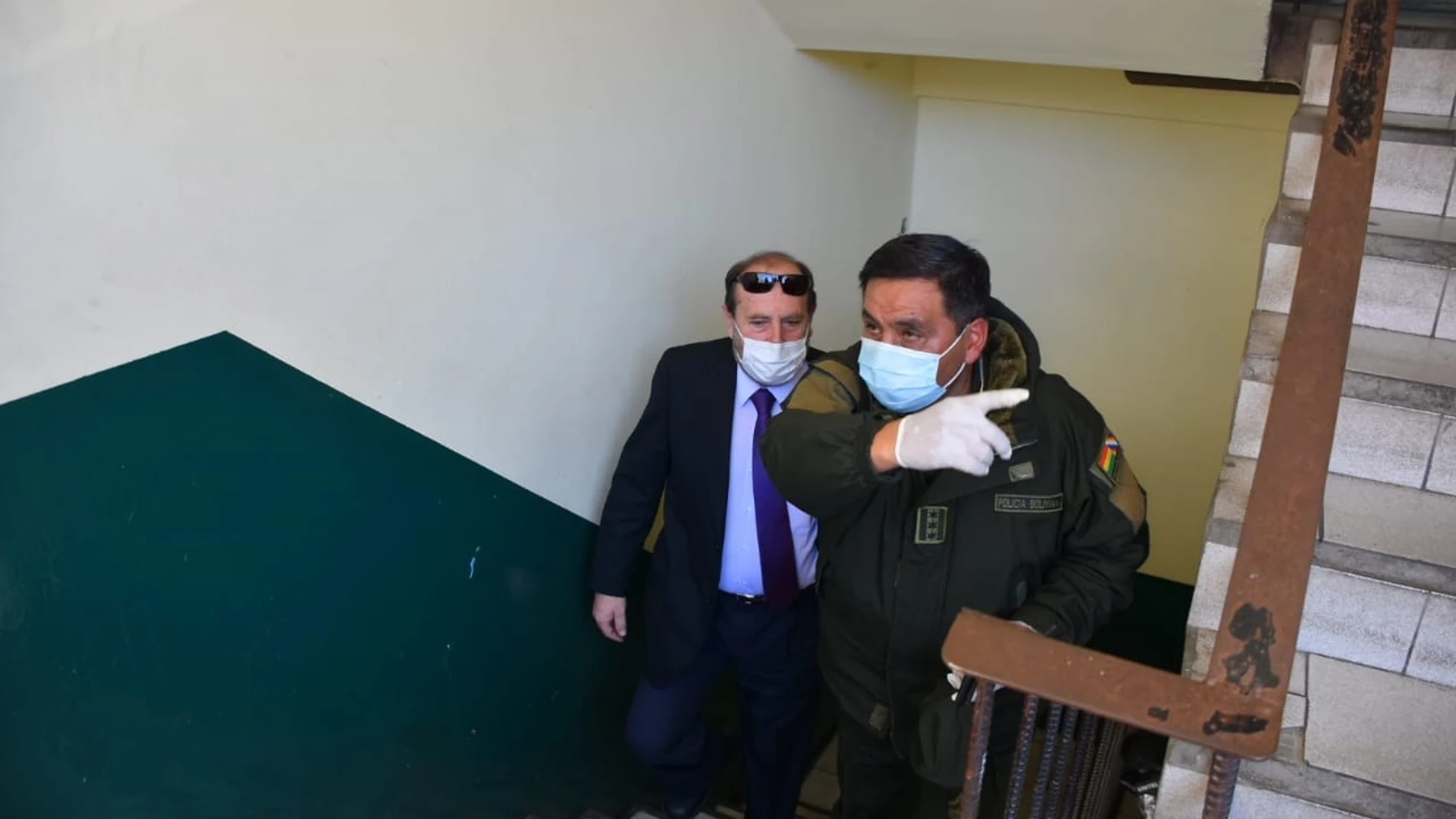 Bolivia's Health Minister Marcelo Navajas arresting in Bolivia