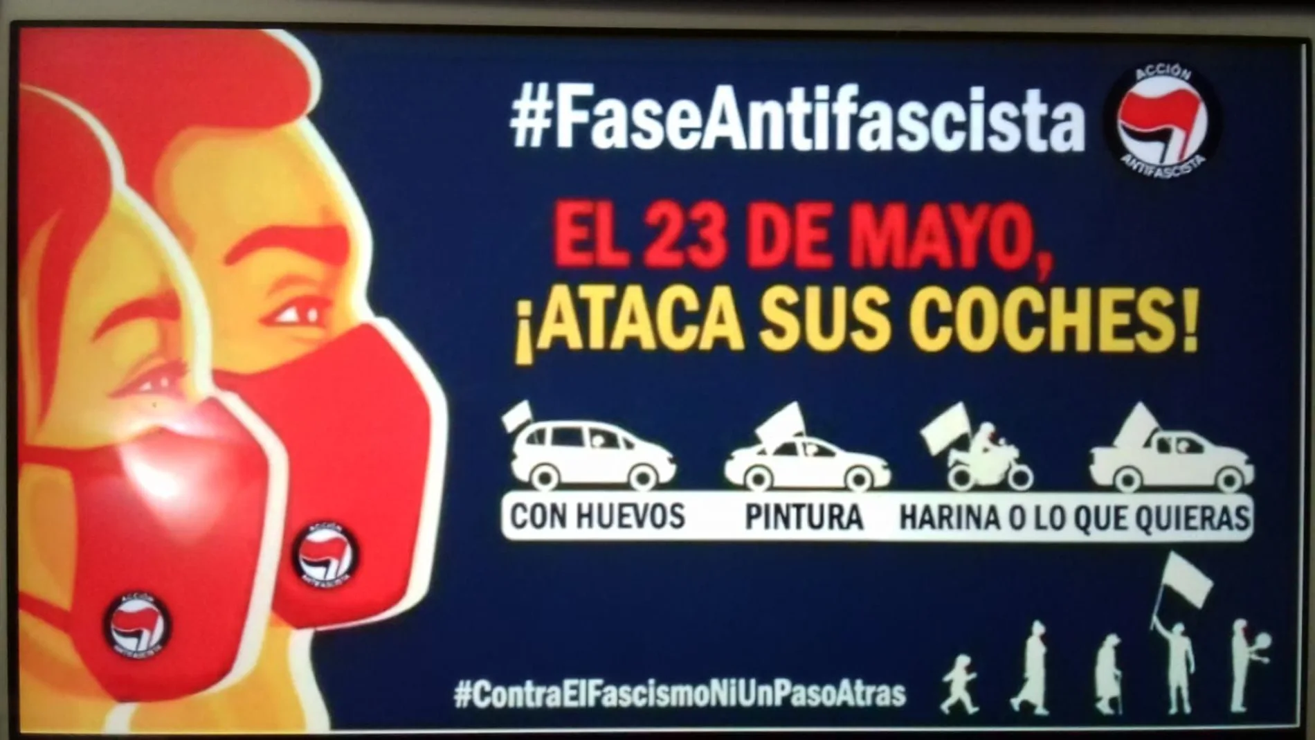 El movimiento antifascista de Madrid llama a movilizarse este sábado contra la manifestación de Vox