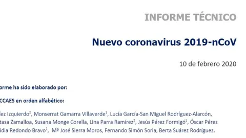 Informe de Sanidad