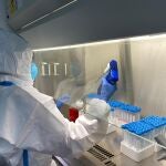 Una de las investigadoras del Laboratorio del ITACyL