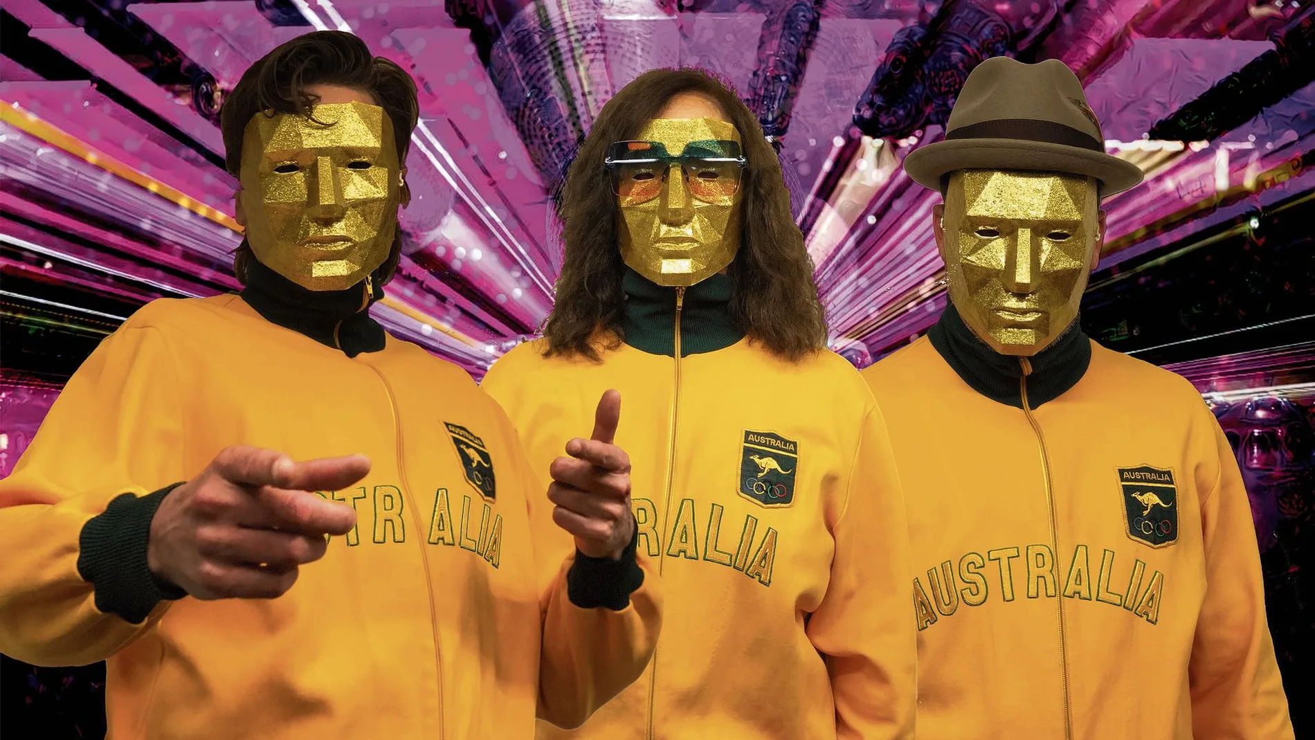 Imagen del equipo australiano Uncanny Valley, que ganó con la canción «Beautiful the World» la Eurovisión