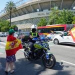 Caravana de coches convocada por Vox en Sevilla