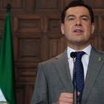 El presidente de la Junta de Andalucía, Juanma Moreno