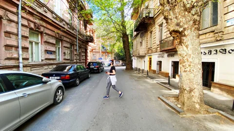 Una de las calles del centro de Tiflis durante esta pandemia