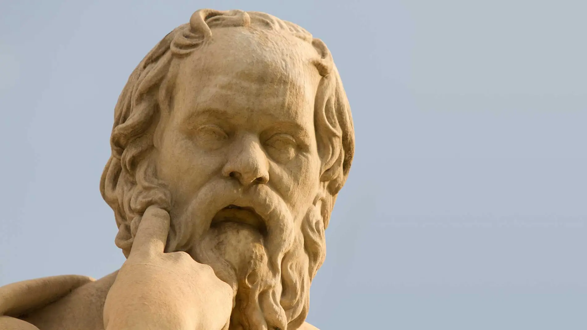 Imagen de Sócrates en la Academia de Atenas.