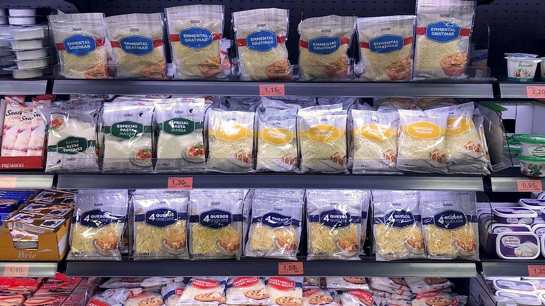 La venta de queso rallado sube un 60 por ciento