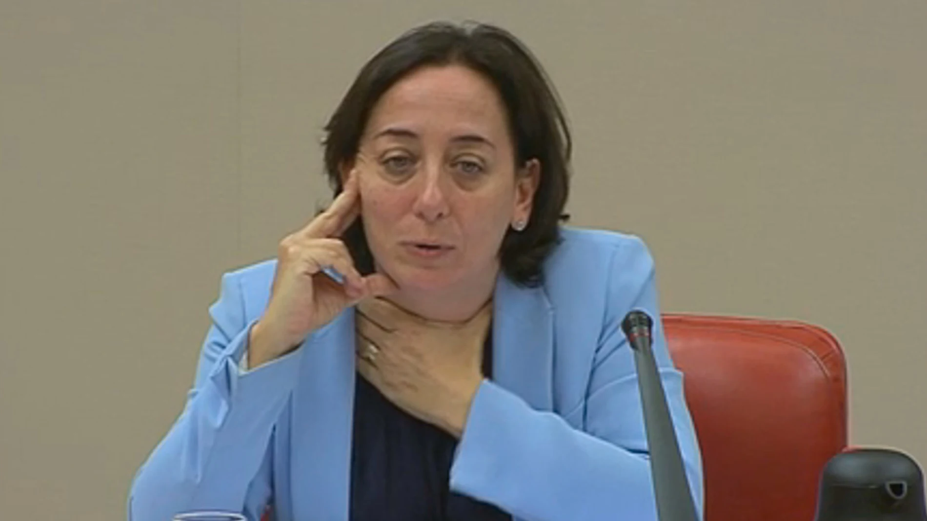 La magistrada Carmen Rodríguez-Medel, durante una comparecencia en el Congreso en 2019