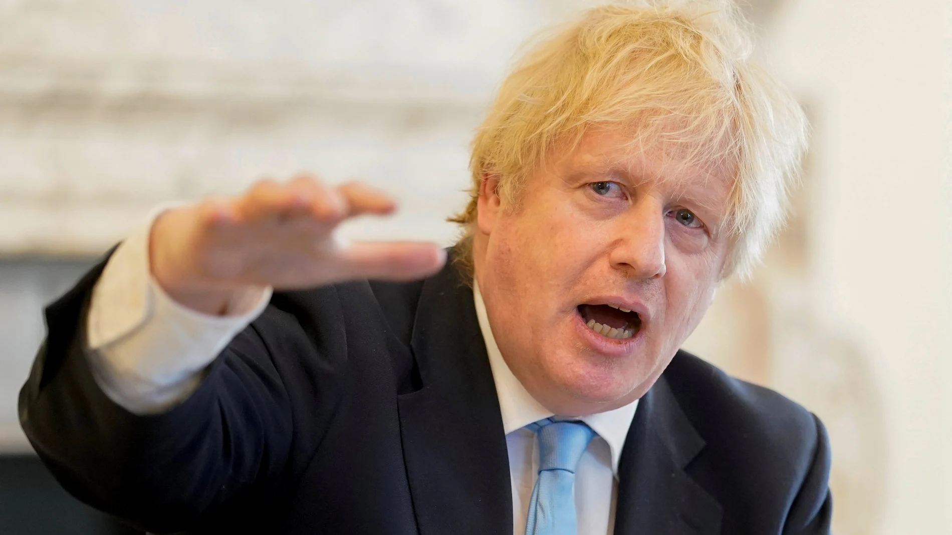 Britain's Prime Minister Boris Johnson appears before the Liaison Committee in London
