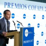 El periodista Carlos del Amo, en los Premios COFAPA 2107