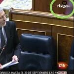 Captura del informativo de 24 horas de RTVE donde aparece el símbolo
