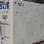 Imagen del plano de Madrid con los nuevos carriles-bus
