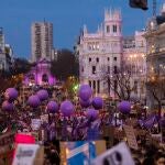 Manifestación multitudinaria celebrada el 8-M en Madrid