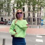 El uniforme de fase 1 de María Pombo.