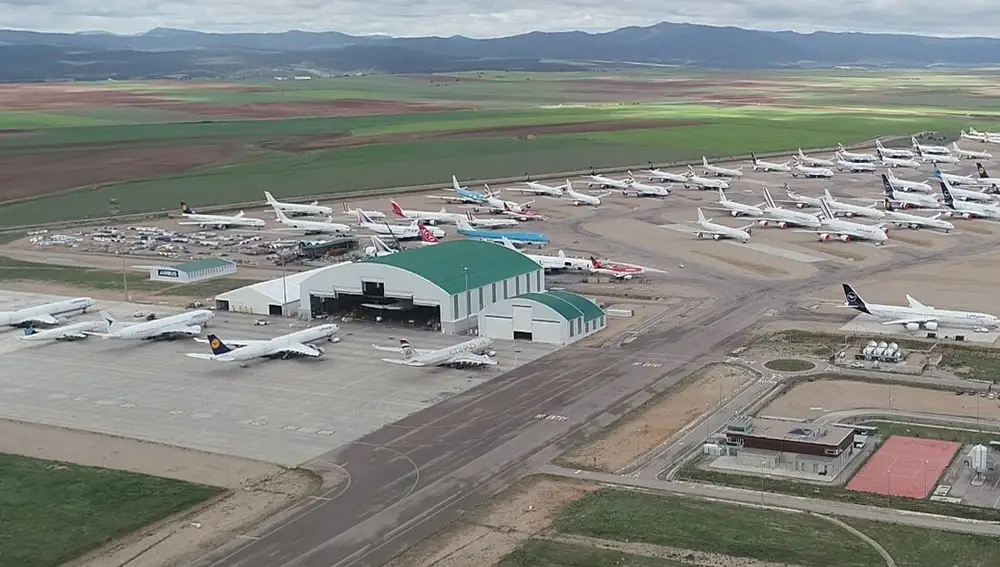 Imagen actual del aeropuerto de Teruel