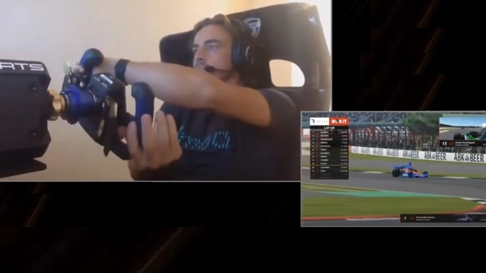 Motor.- Fernando Alonso arrasa en el 'Legends Trophy' virtual de Silverstone