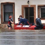 Una intensa tormenta provoca inundaciones en Martín de Yeltes (Salamanca)