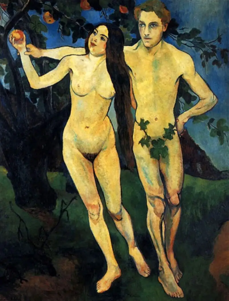 &quot;Adan y Eva&quot;, de 1909, donde Suzanne Valadon se utilizó como modelo junto a Andre Utter