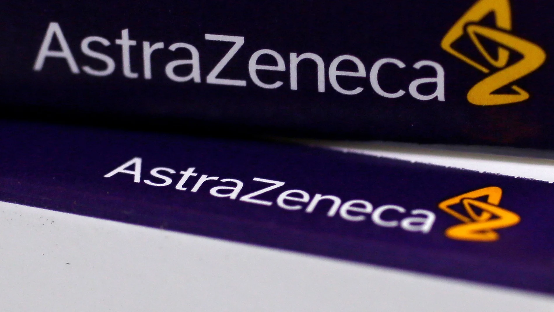 FILE PHOTO: AstraZeneca's logo is seen on medication packages in a pharmacy in London