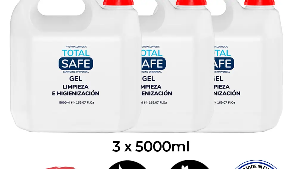Gel hidroalcohólico desinfectante para empresas