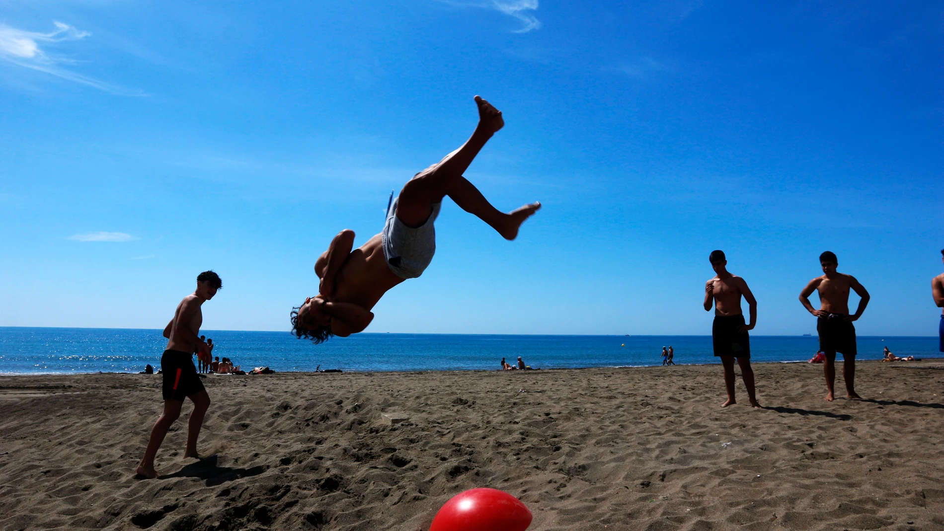 Playas de Málaga al inicio de la fase 2