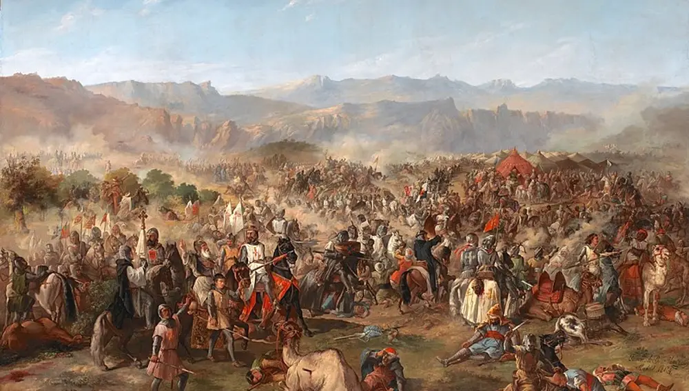 La Batalla de las Navas de Tolosa, cuadro de Francisco de Paula Van Halen.