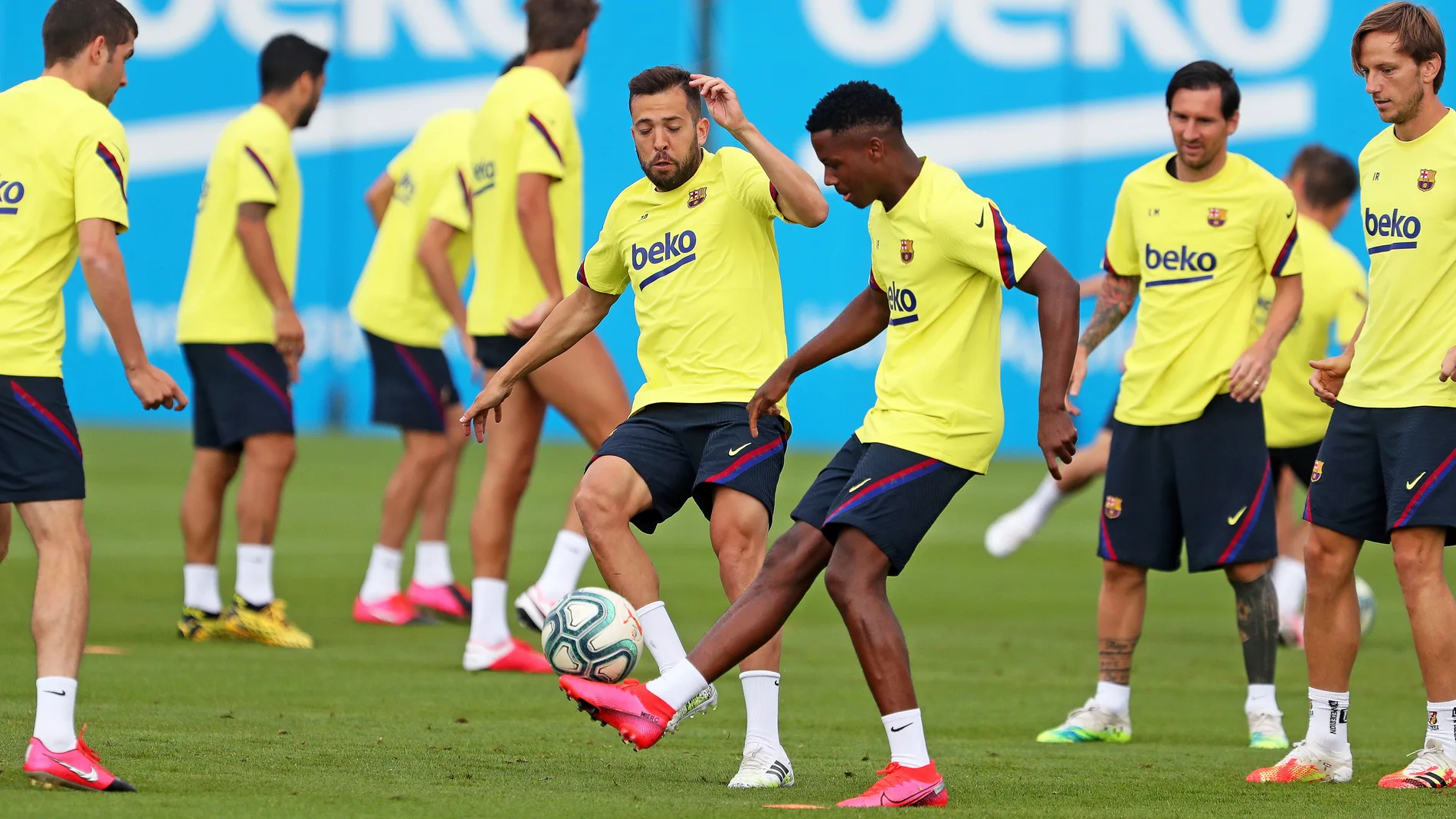 FC Barcelona training