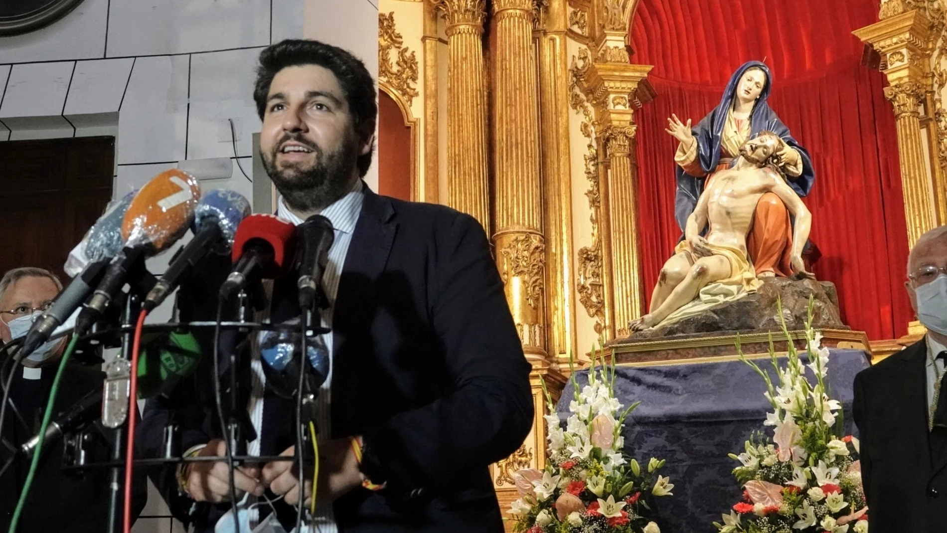 La imagen de la Virgen de la Caridad regresa a Cartagena tras ser rehabilitada en el Centro de Restauración