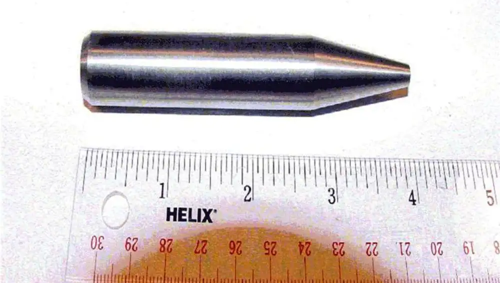 Una bala de uranio empobrecido.