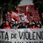 Una manifestación contra la violencia de género