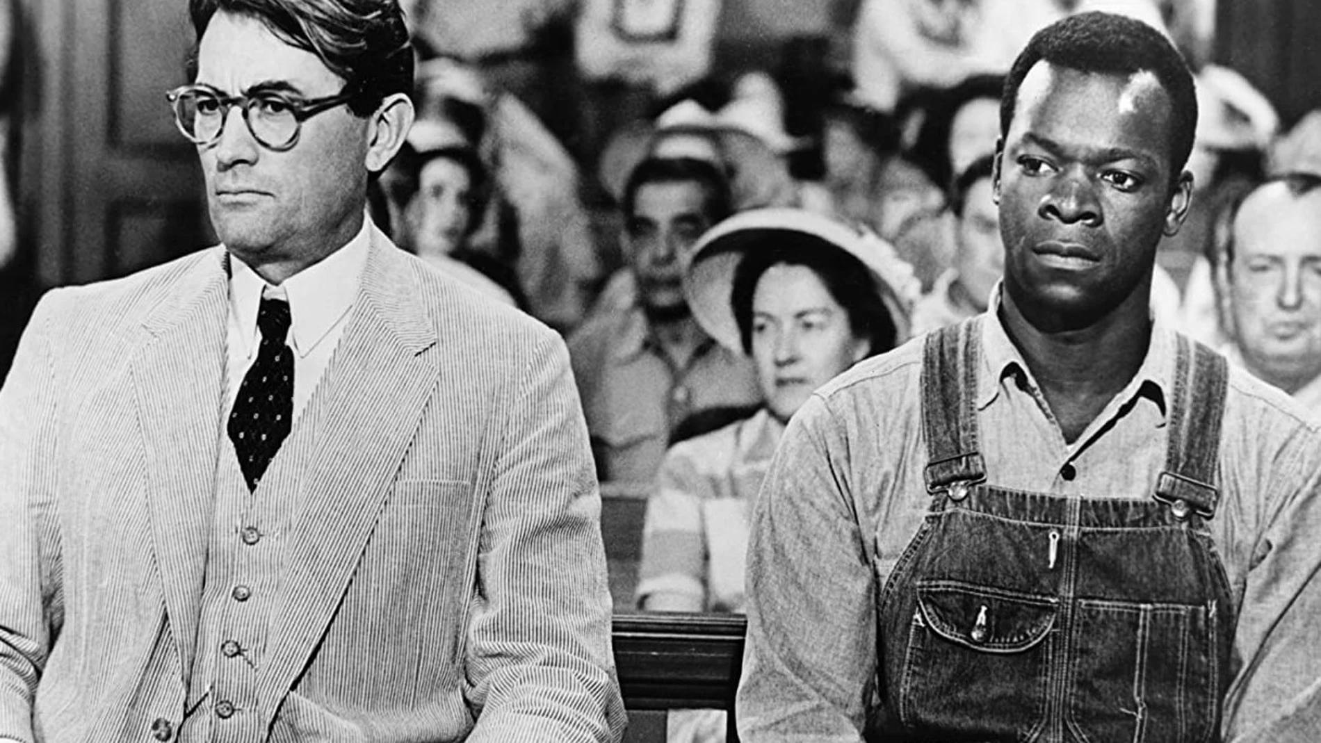 Gregory Peck y Brock Peters en "Matar a un ruiseñor"